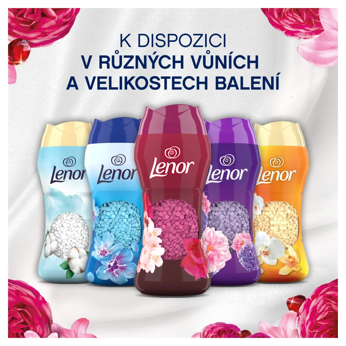 Lenor Vonné perličky Ruby Jasmine 195 g