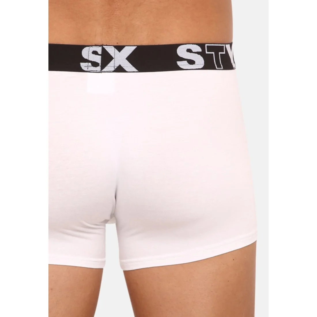 Styx Pánské boxerky sportovní guma nadrozměr bílé (R1061) 5XL