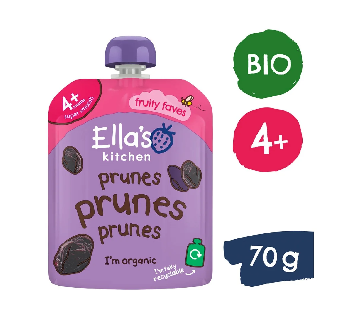 Ellas Kitchen BIO Švestková svačinka kapsička 70 g