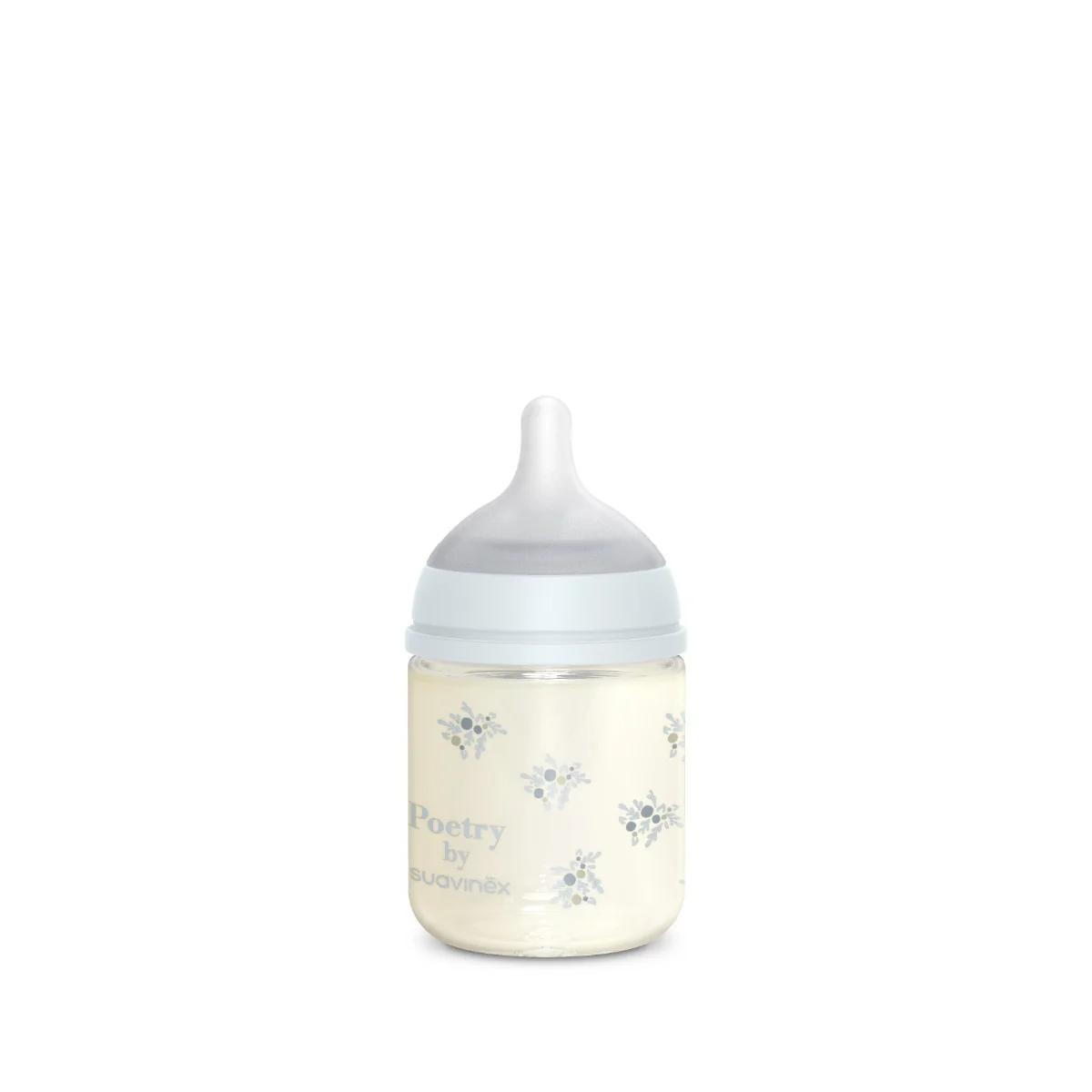 Suavinex Poetry Skleněná láhev fyziologická SX Pro 0m+ SF 120 ml 1 ks modrá