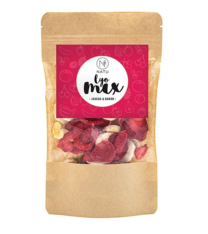 NATU Lyo mix jahoda & banán 40 g