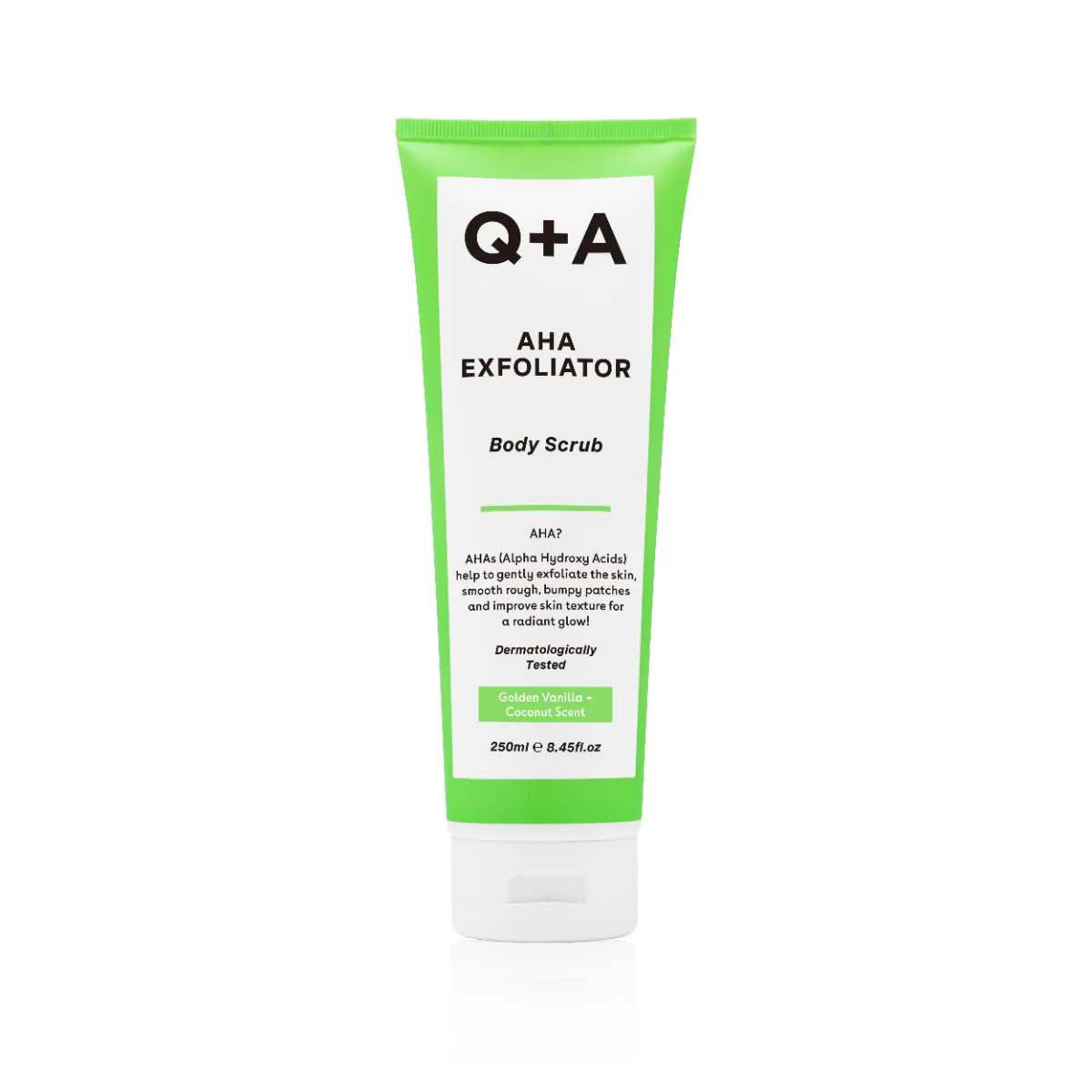 Q+A Tělový peeling s AHA kyselinou 250 ml