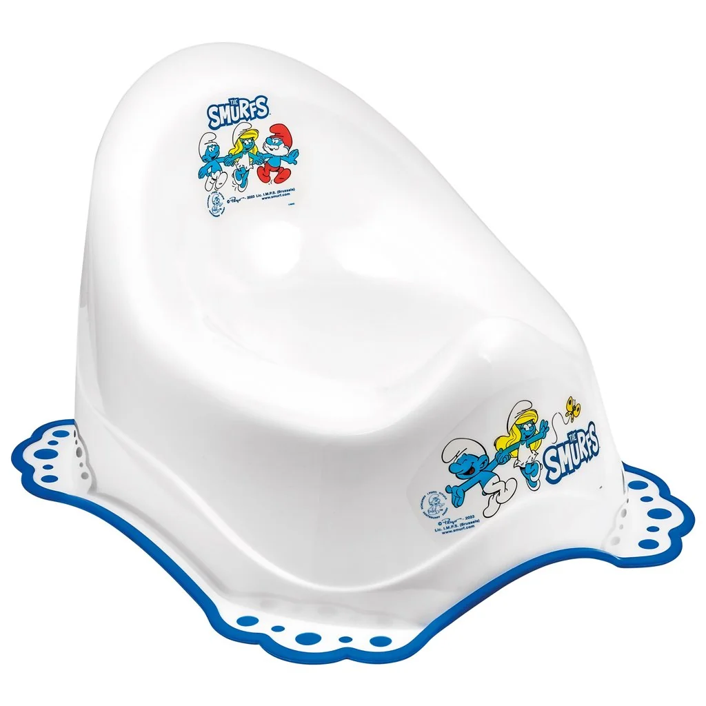 Maltex Nočník protiskluzový Šmoulové - white
