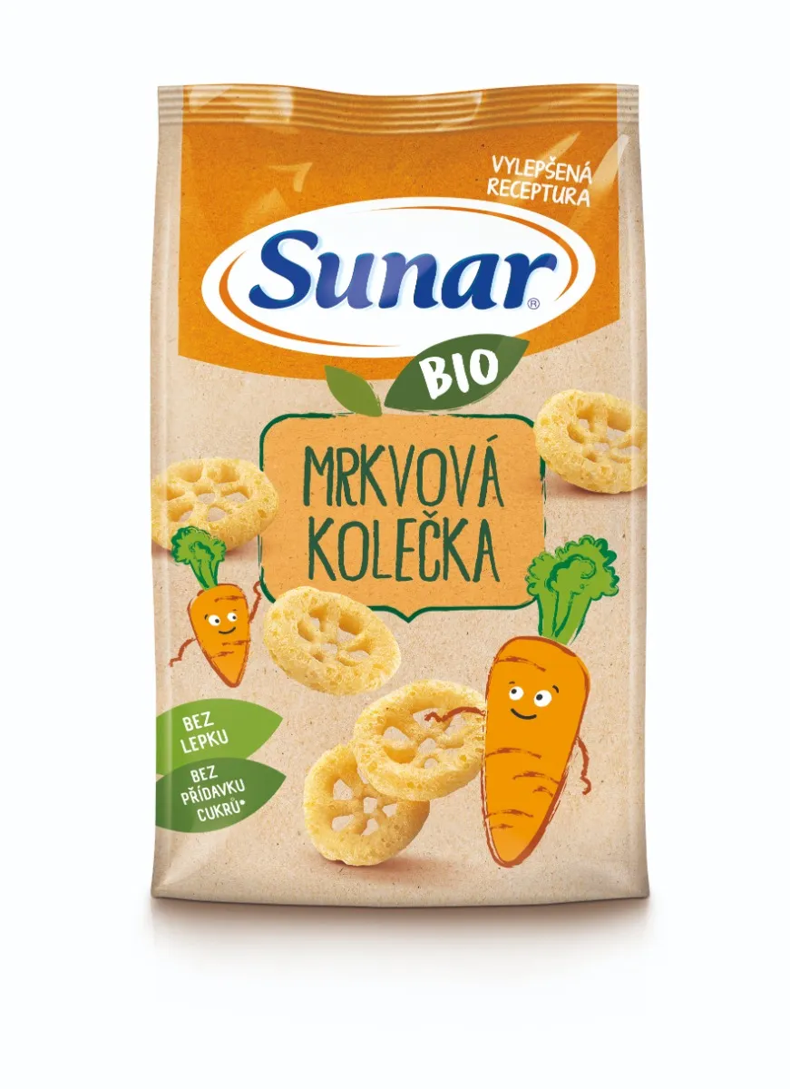 Sunar BIO Mrkvová kolečka křupky 45 g