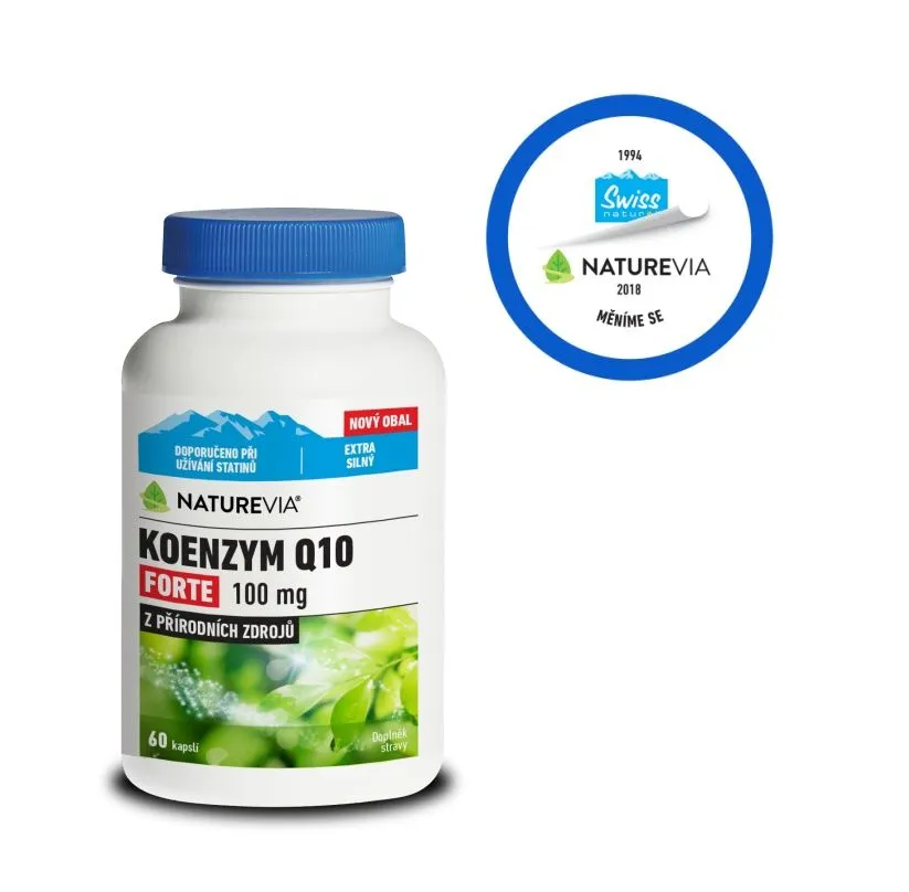 NatureVia Koenzym Q10 Forte 100 mg 60 kapslí