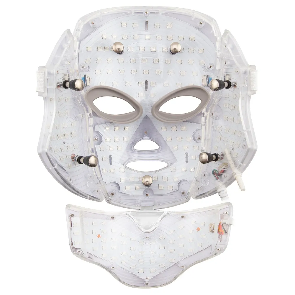 Palsar7 Ošetřující LED maska na obličej a krk bílá 