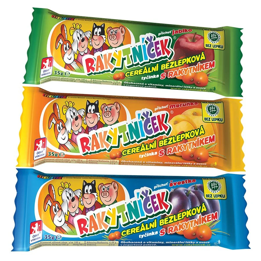 Rakytníček Cereální bezlepková tyčinka s rakytníkem MIX 3x35g