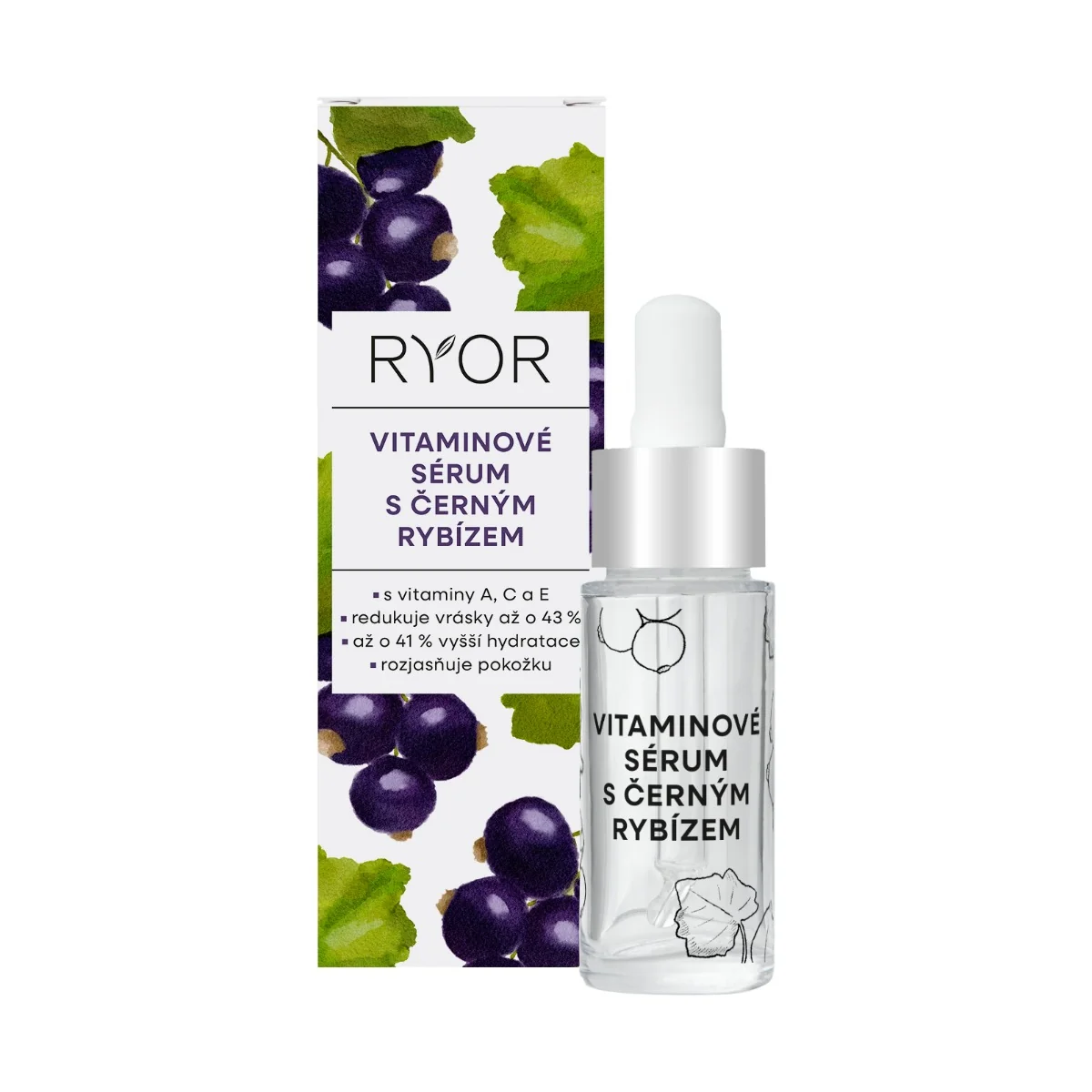 Ryor Vitamínové sérum s černým rybízem 15 ml