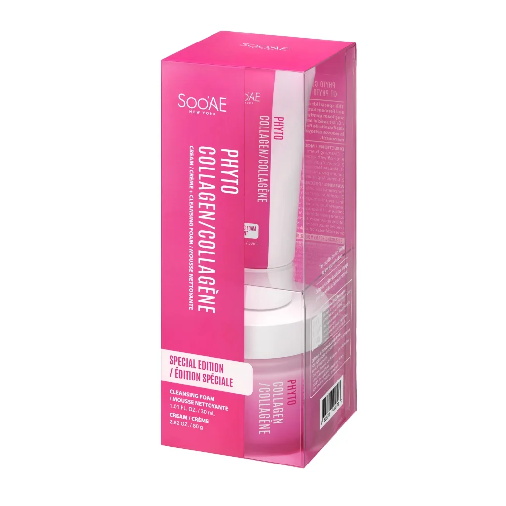 Soo'AE Phyto Collagen Sada krém & čistící pěna 80g+30ml
