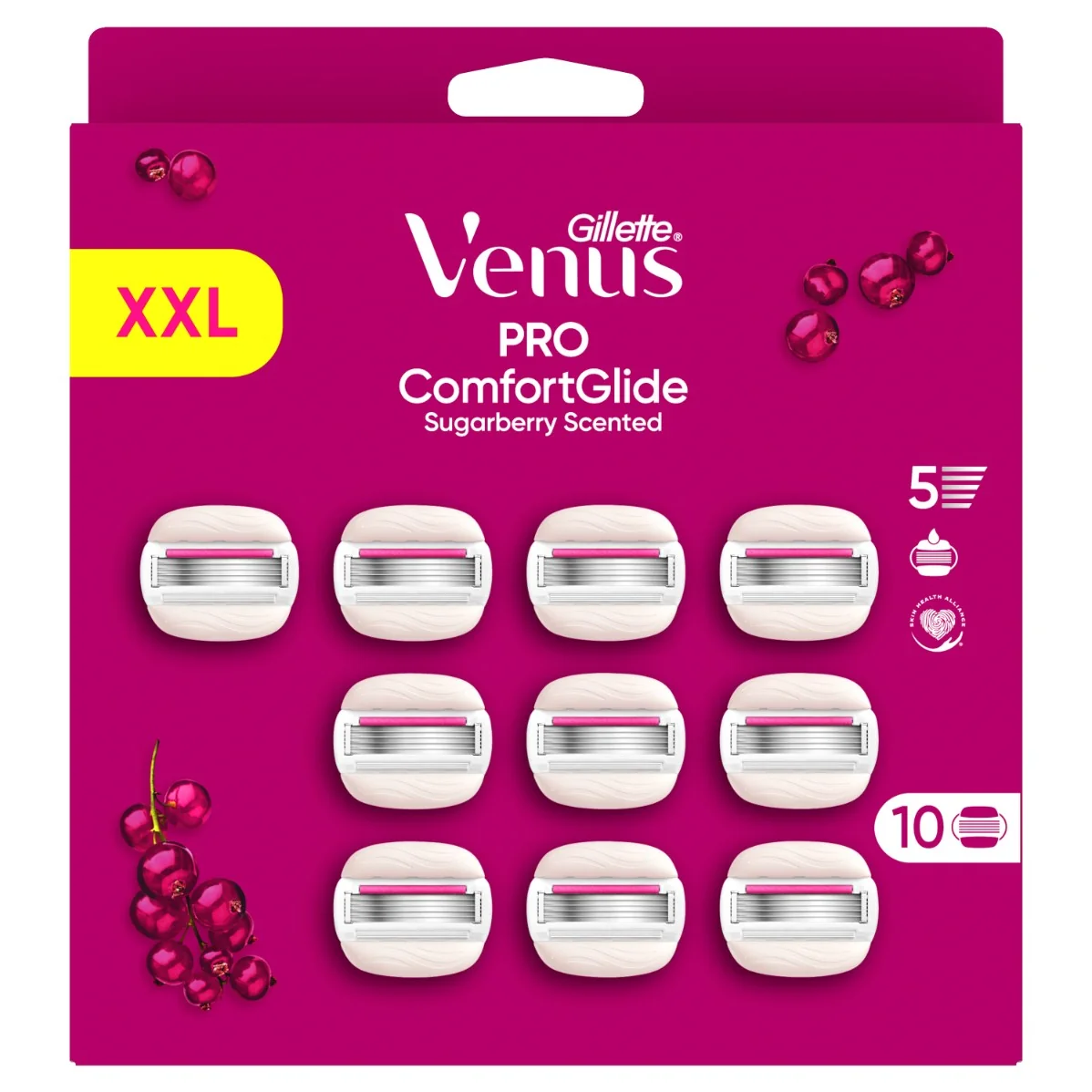 Gillette Venus Pro ComfortGlide Sugarberry holicí hlavice 10 ks