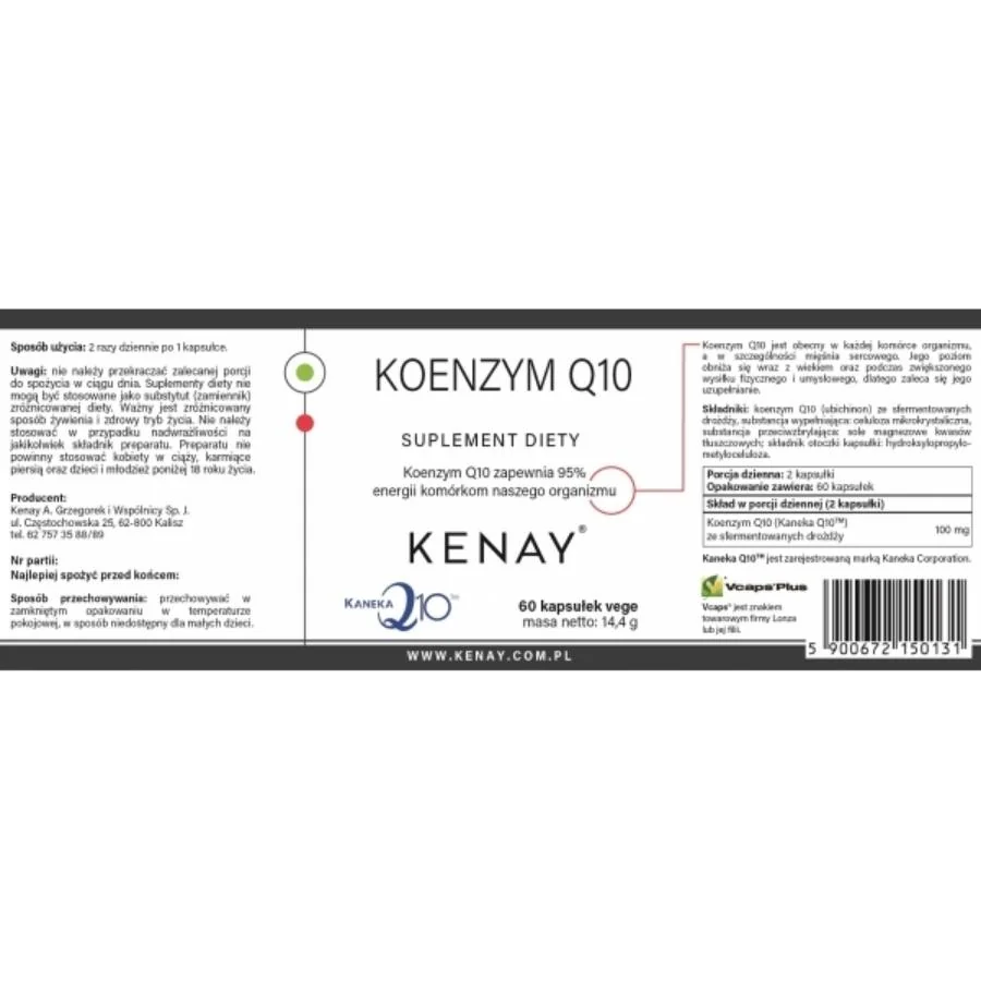 Kenay Koenzym Q10 Kaneka 60 kapslí