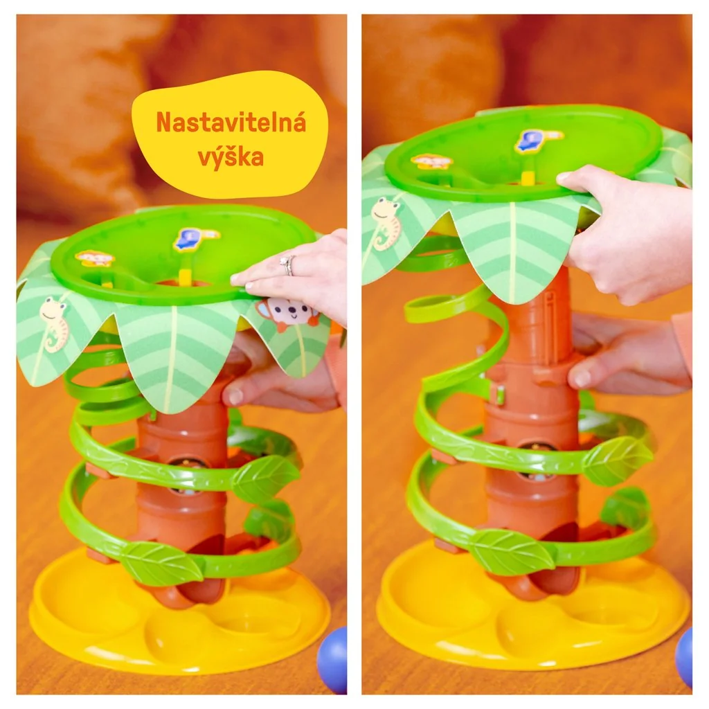 Brightstarts Dráha kuličková hudební Tropical Twirl 6m+