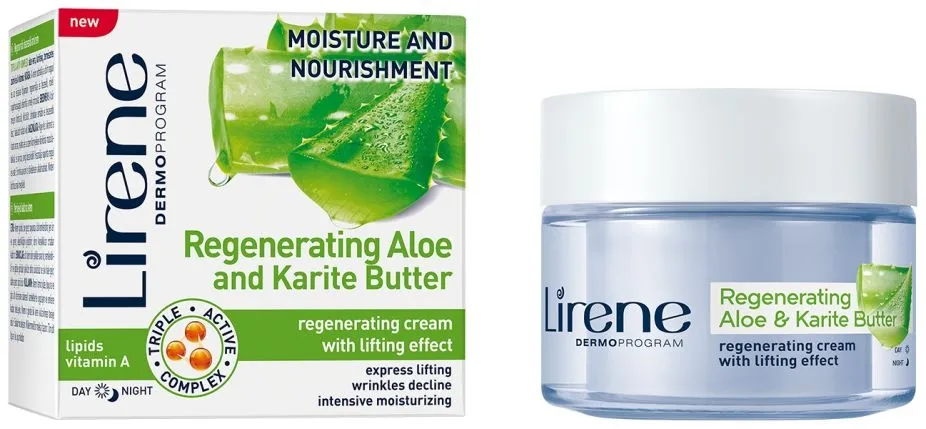 Lirene H&V Aloe a Karité máslo krém na den/noc 50 ml