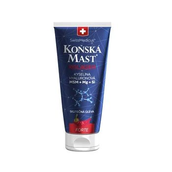 SwissMedicus Koňská mast s kolagenem hřejivá FORTE 200 ml