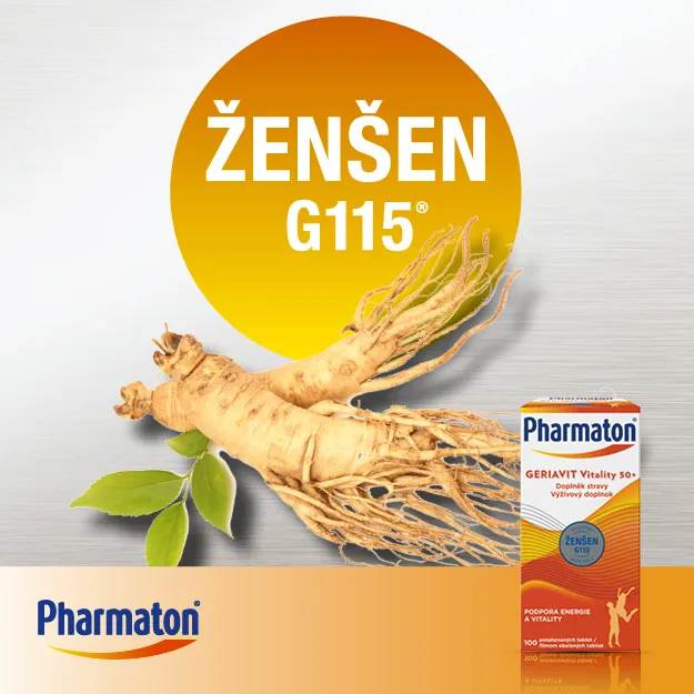 PHARMATON® GERIAVIT VITALITY 50+ - ženšen