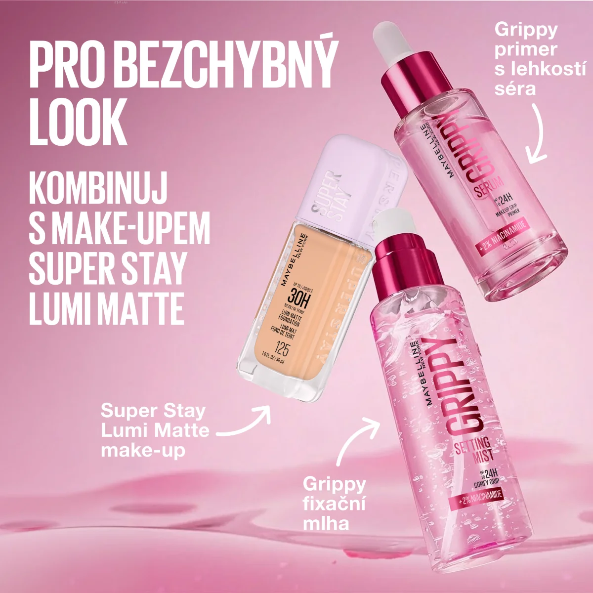 Maybelline Grippy Setting Mist fixační mlha 100 ml