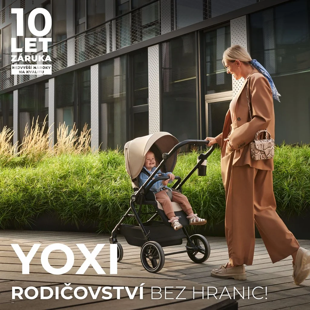 Kinderkraft select Kočárek sportovní Yoxi Pure Black