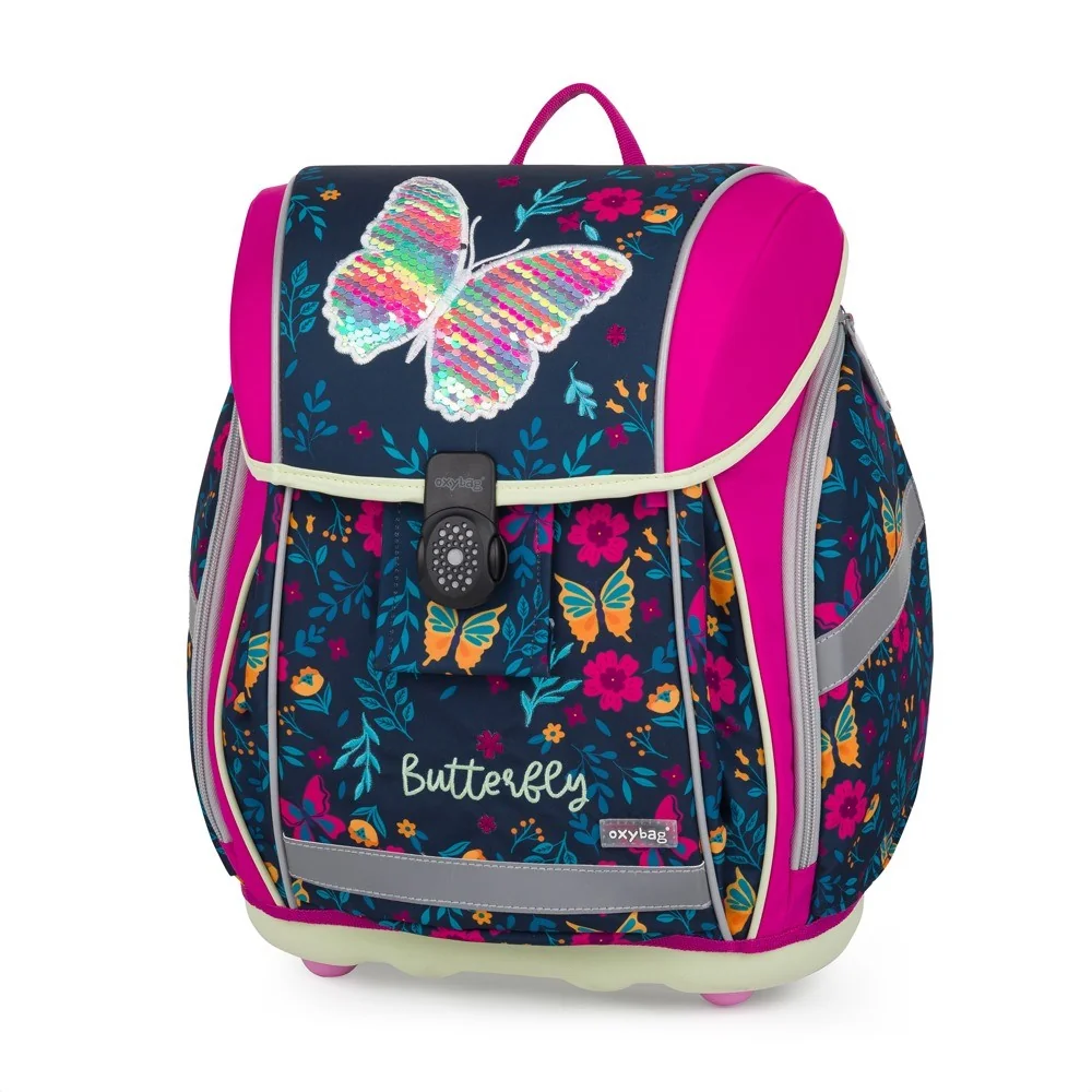 Oxybag Školní batoh PREMIUM LIGHT - Motýl 2 