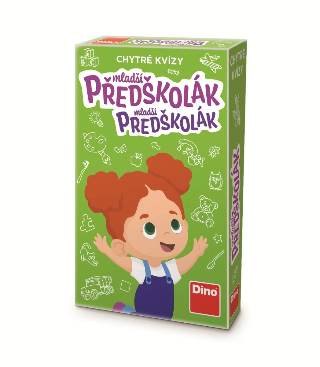 Dino Toys Chytré kvízy mladší předškolák 60 kartiček