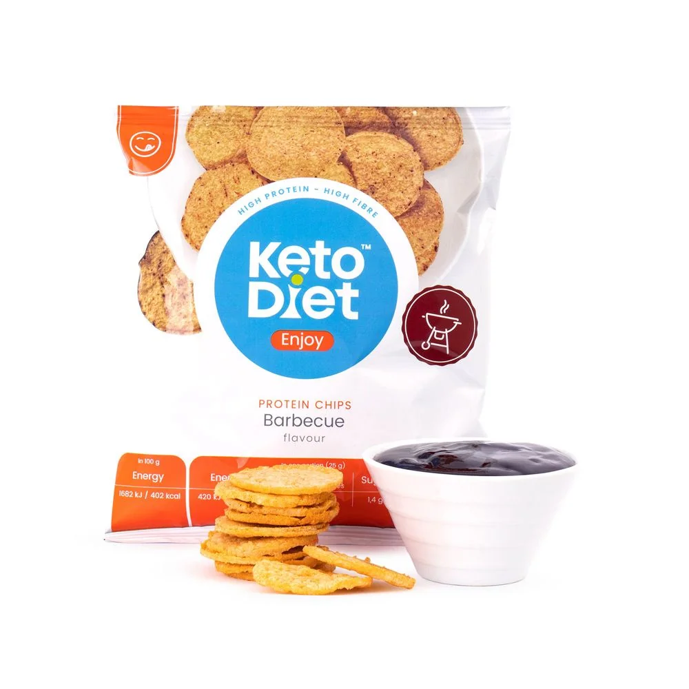 KetoDiet Proteinové Chipsy příchuť BBQ 25 g
