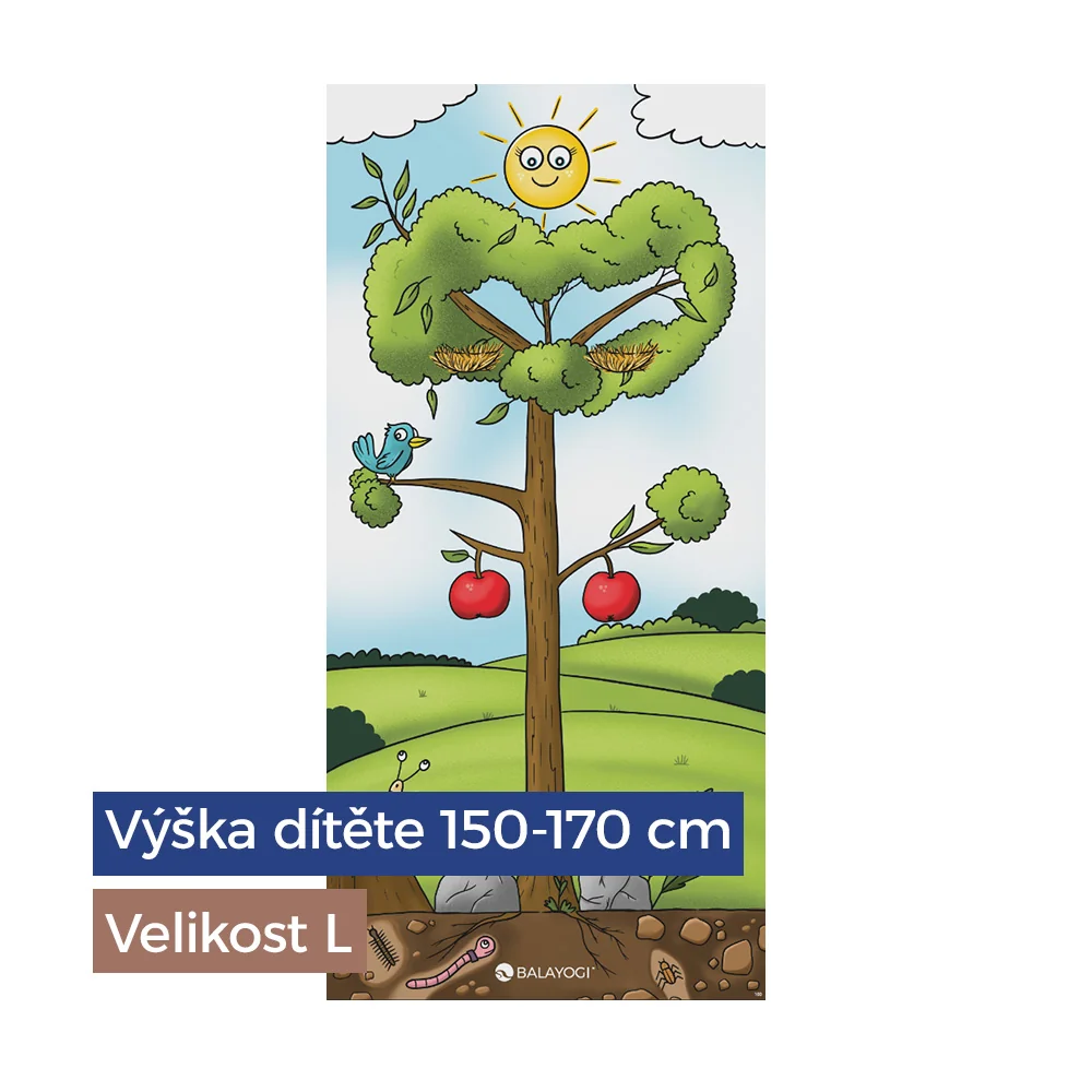 BALAYOGI Podložka na cvičení pro děti vel. L s příručkou