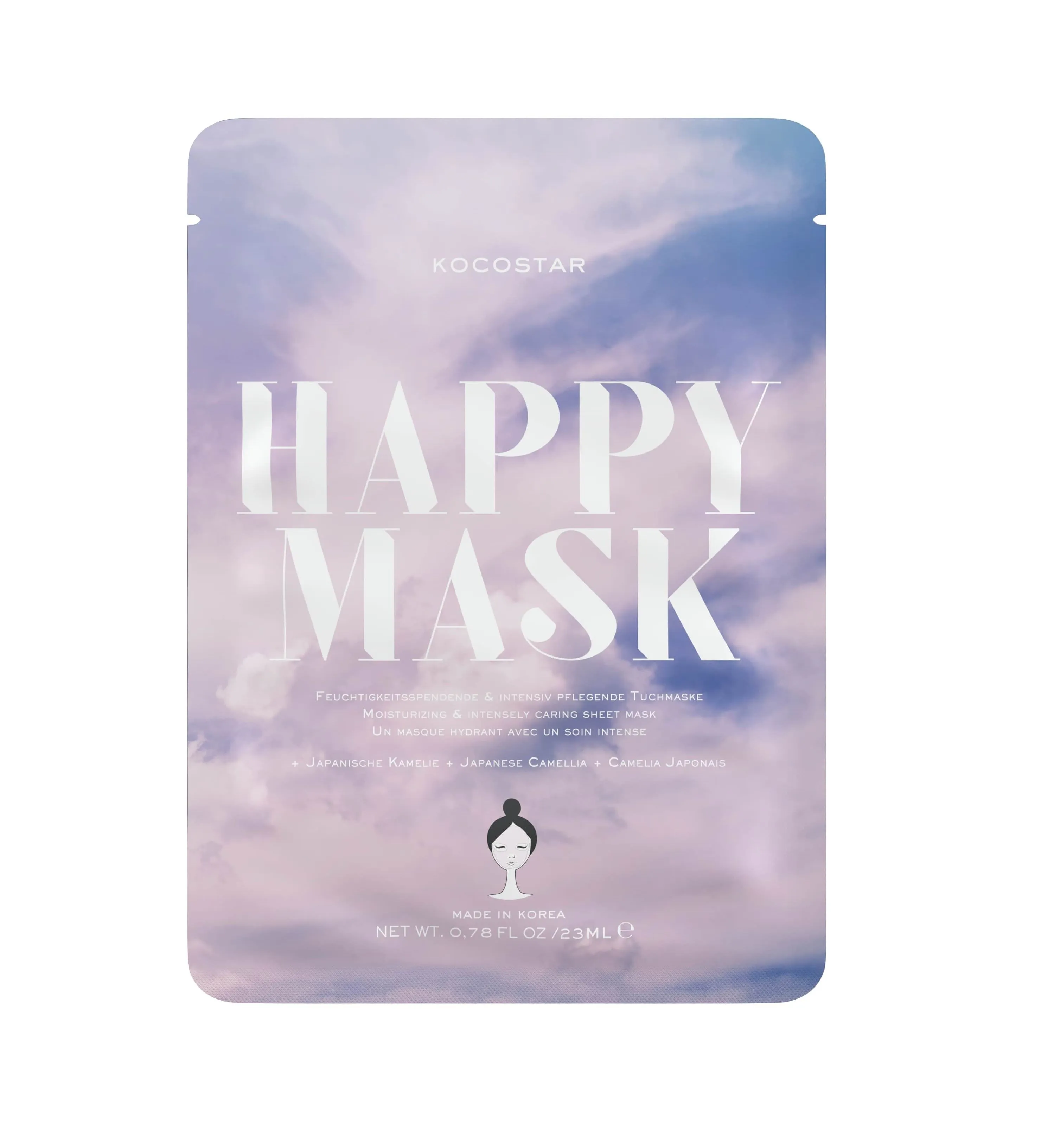 Kocostar Camellia Happy Mask hydratační maska na obličej 23 ml