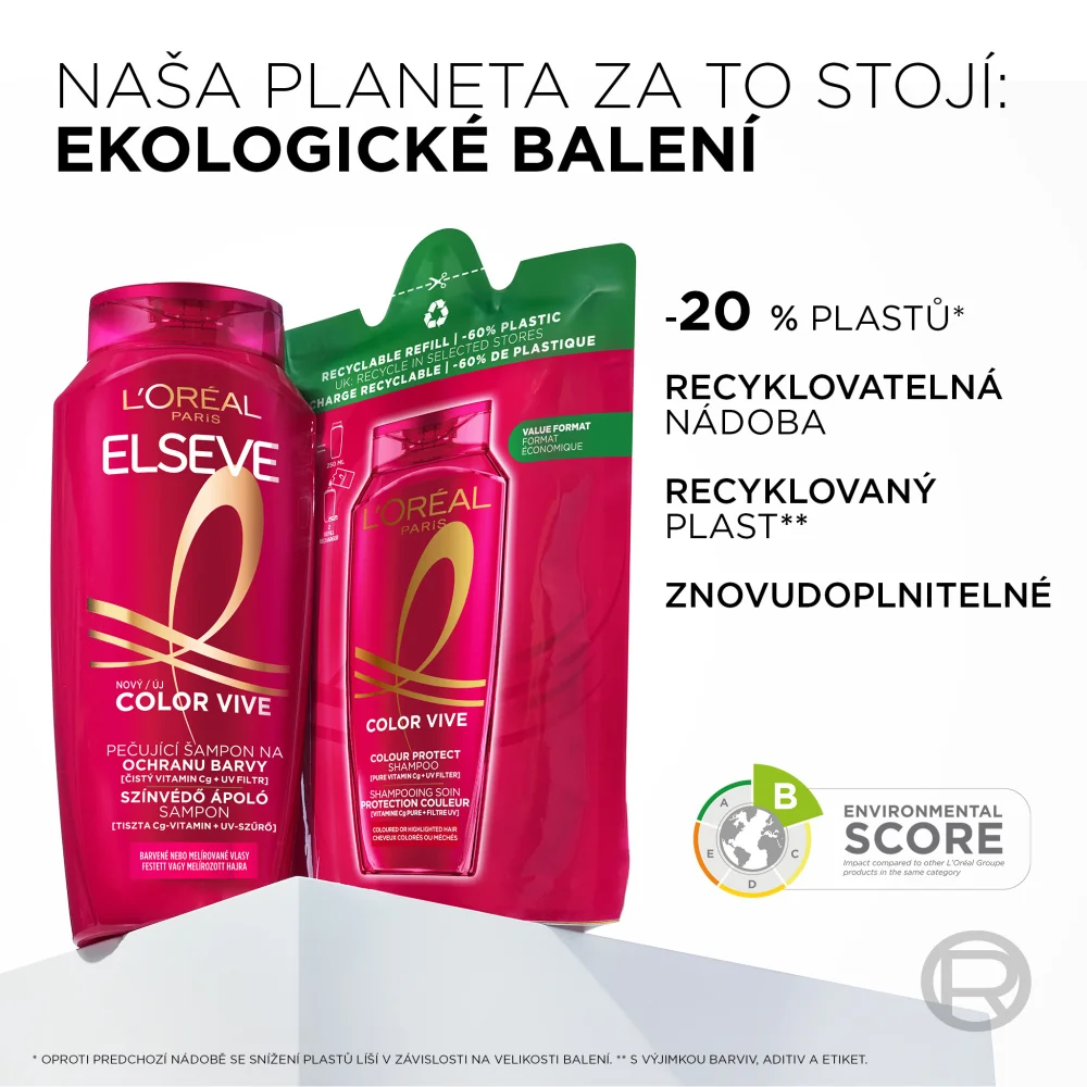 Loréal Paris Elseve Color-Vive šampon pro barvené vlasy 400 ml