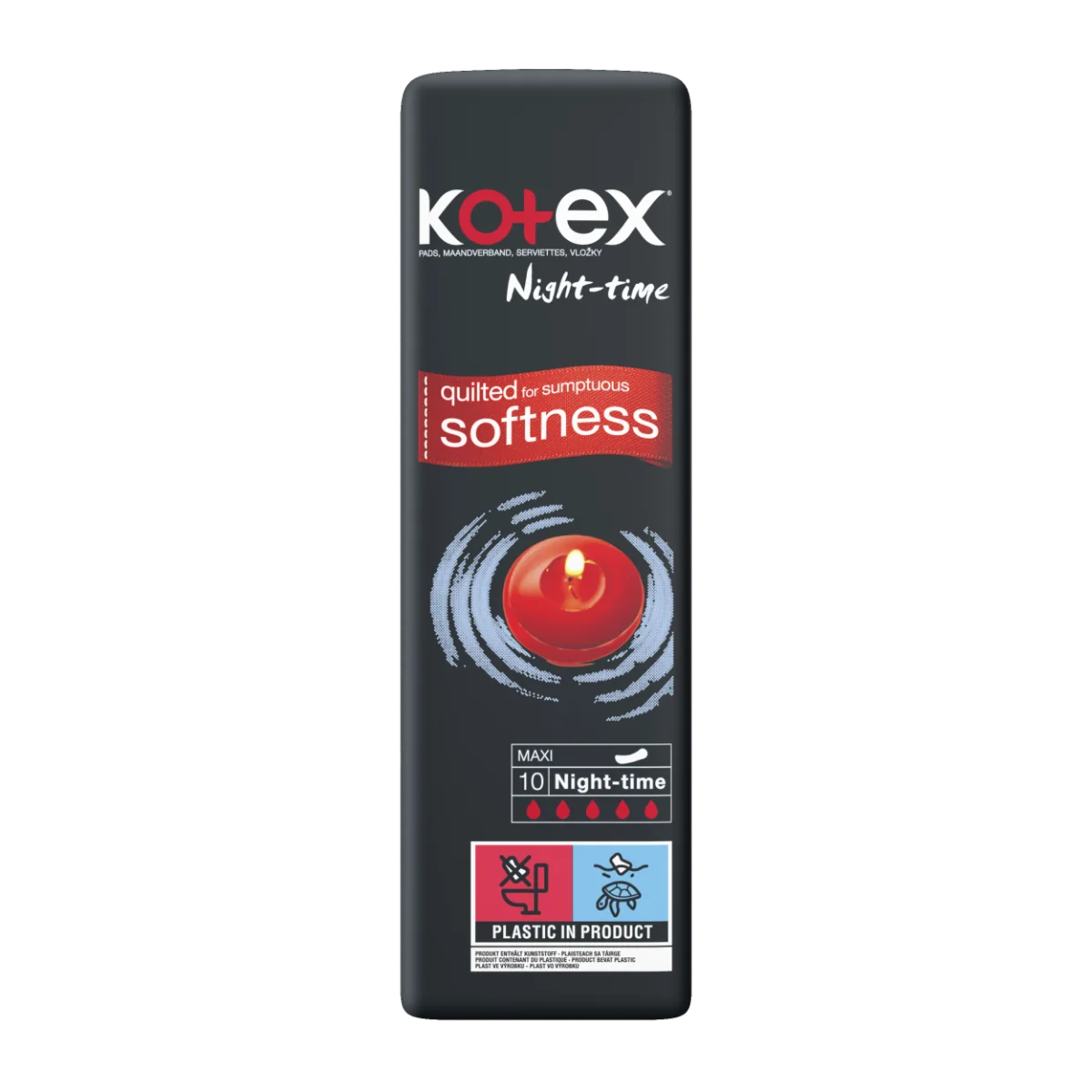 Kotex Night-time Maxi vložky 10 ks