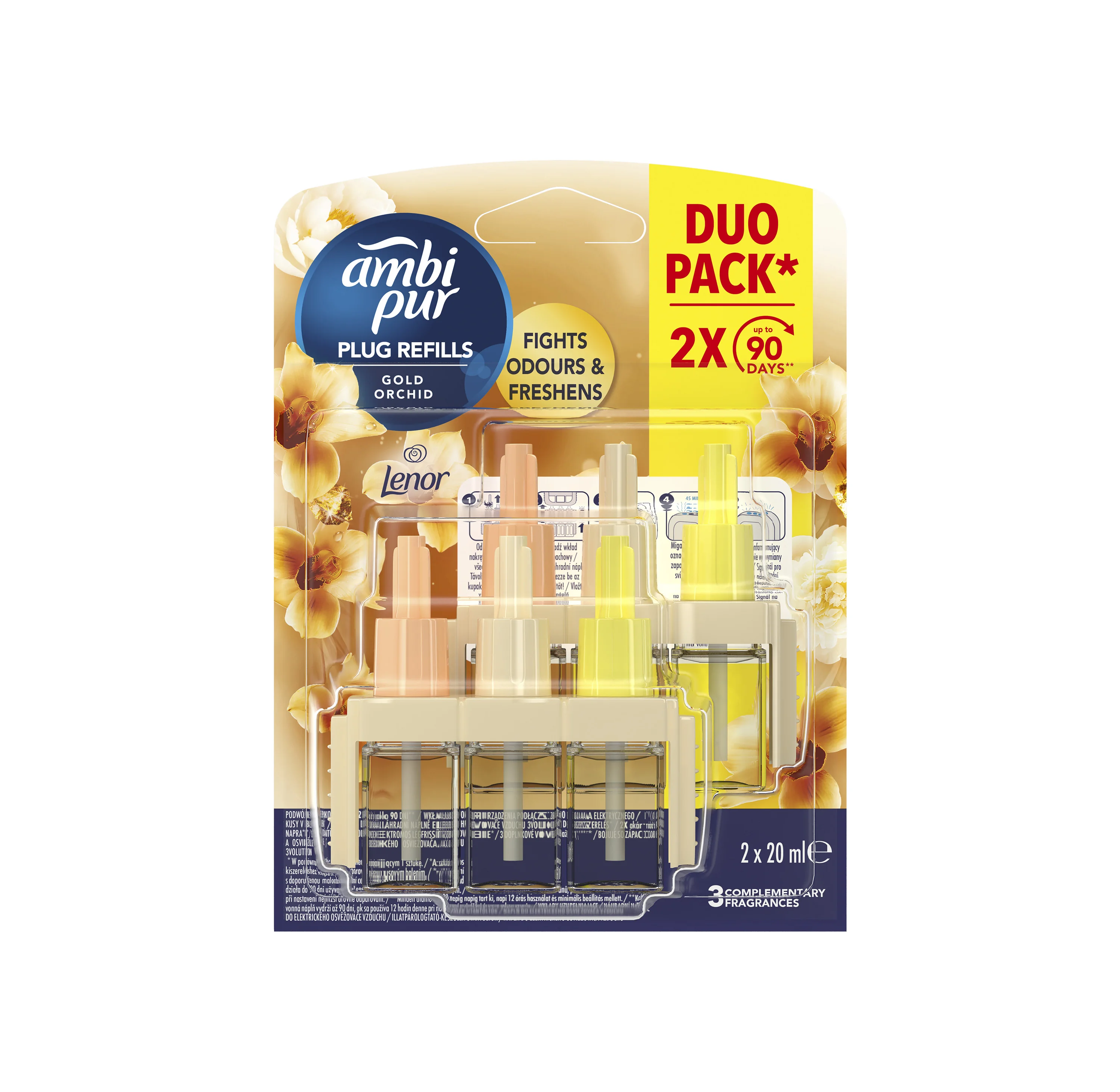 Ambi Pur 3volution Gold Orchid náhradní náplň 2x20 ml