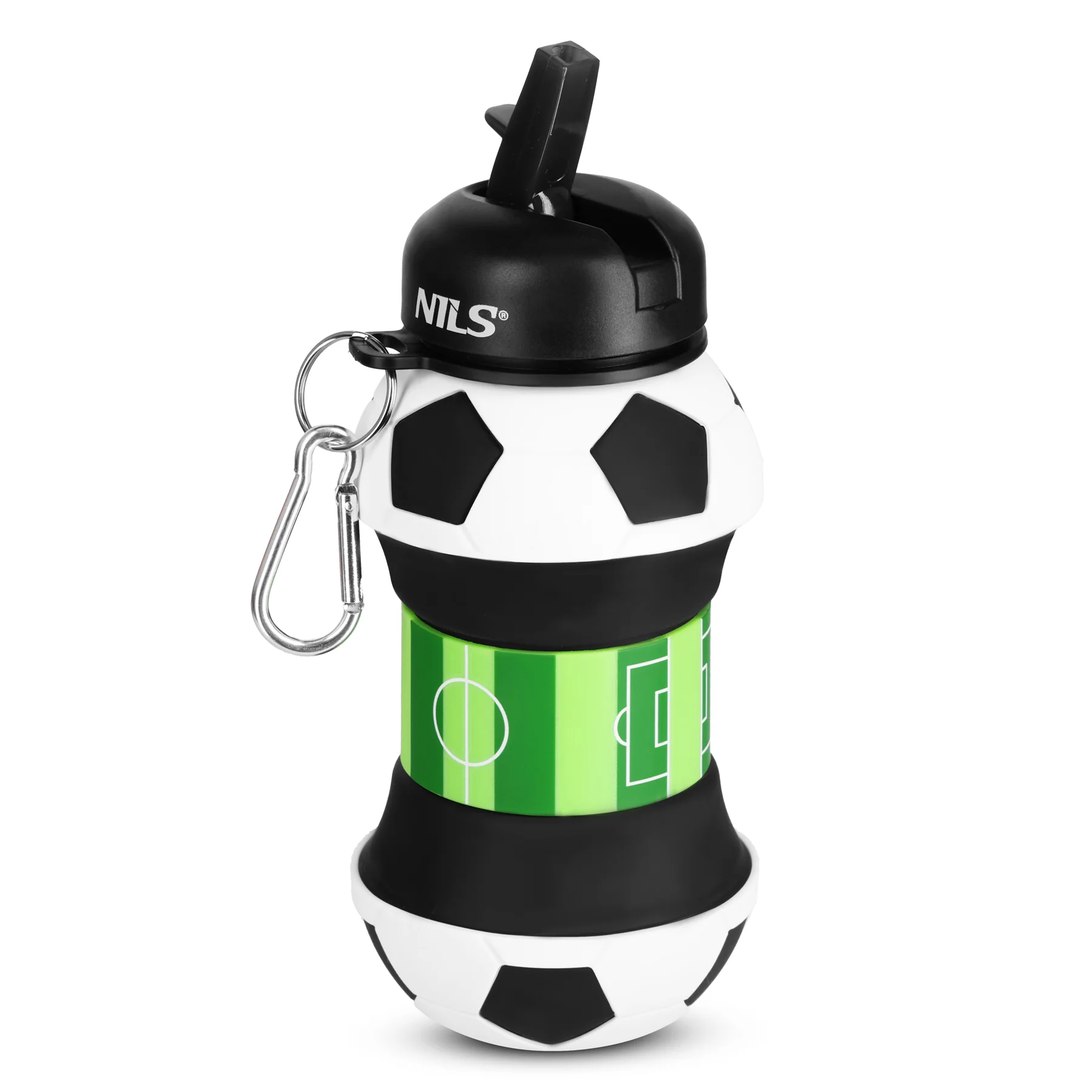 Nils Skládací silikonová láhev NC4104 550ml fotbal