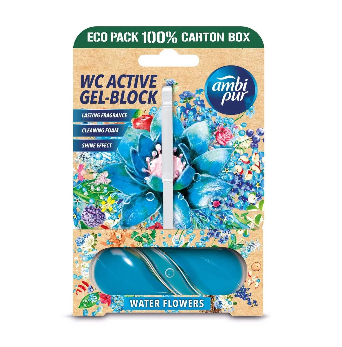 Ambi Pur WC Active gel-blok vodní květy 45 g