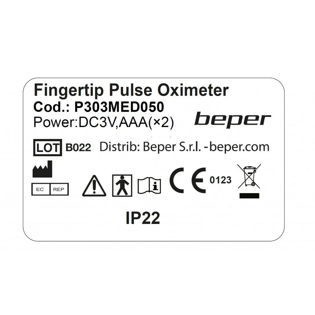 Beper P303MED050 pulzní oxymetr 