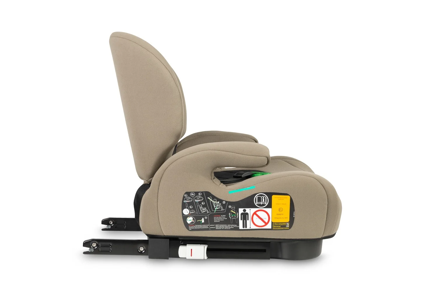Caretero Podsedák, autosedačka Irbis i-Size 125–150 cm s ISOFIX – béžová