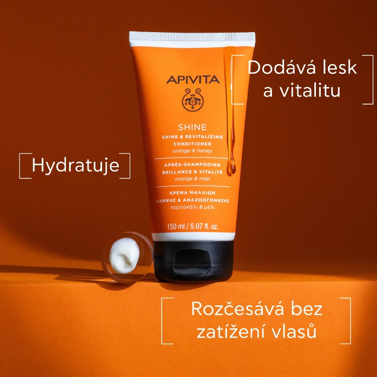 APIVITA Shine & Revitalizing kondicionér pro lesk a oživení 150 ml