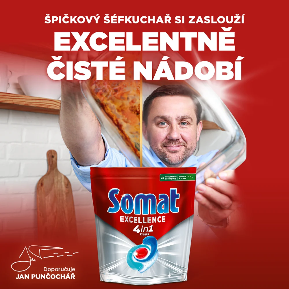 Somat Kapsle do myčky Excellence 4v1 50 ks