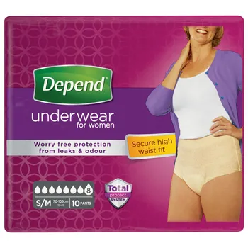 Depend Super pro ženy S/M natahovací kalhotky 10 ks