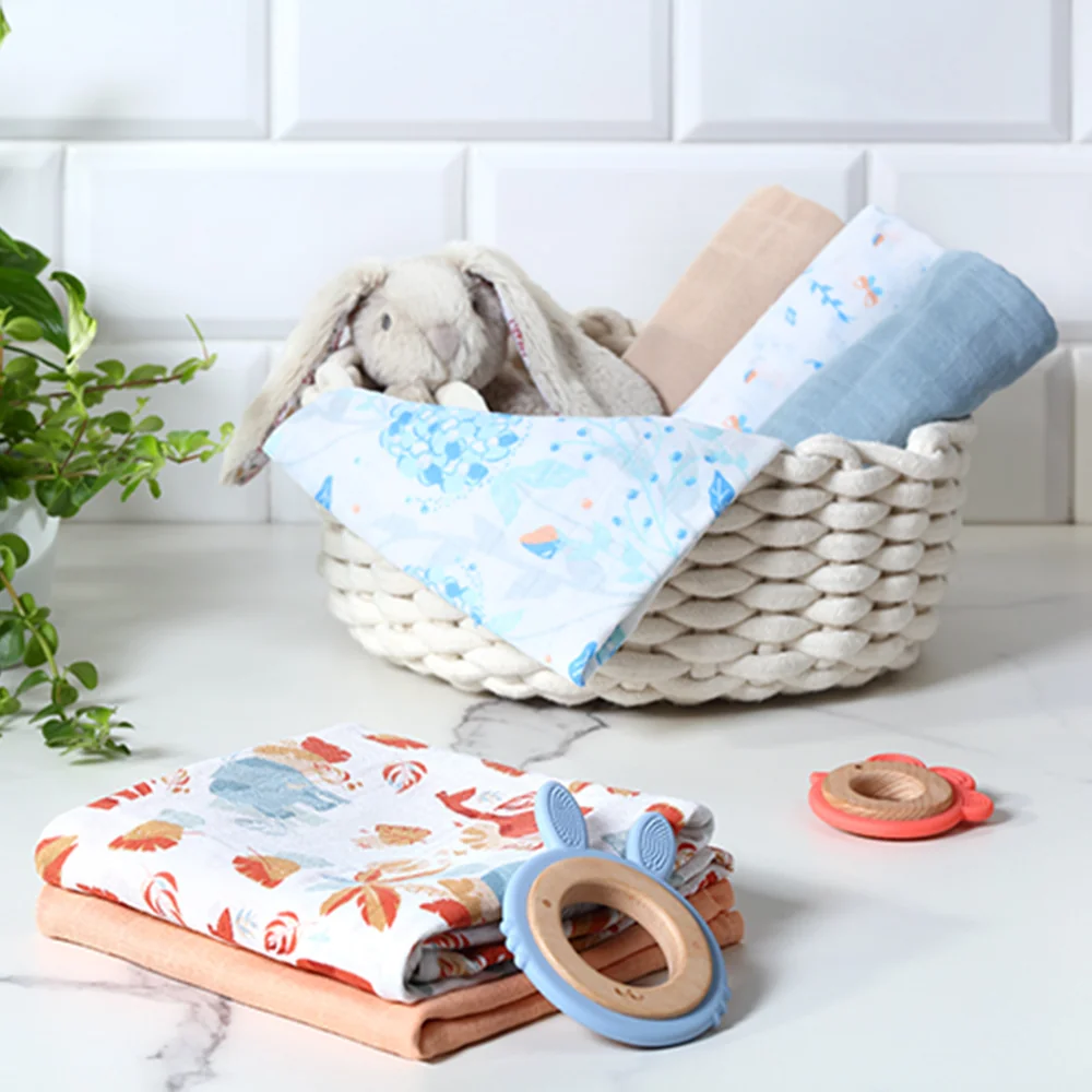 Babyono Pleny mušelínové Super soft 3 ks béžové