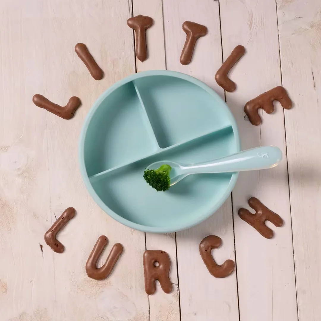 Lurch dětský silikonový talíř mint (00280022)