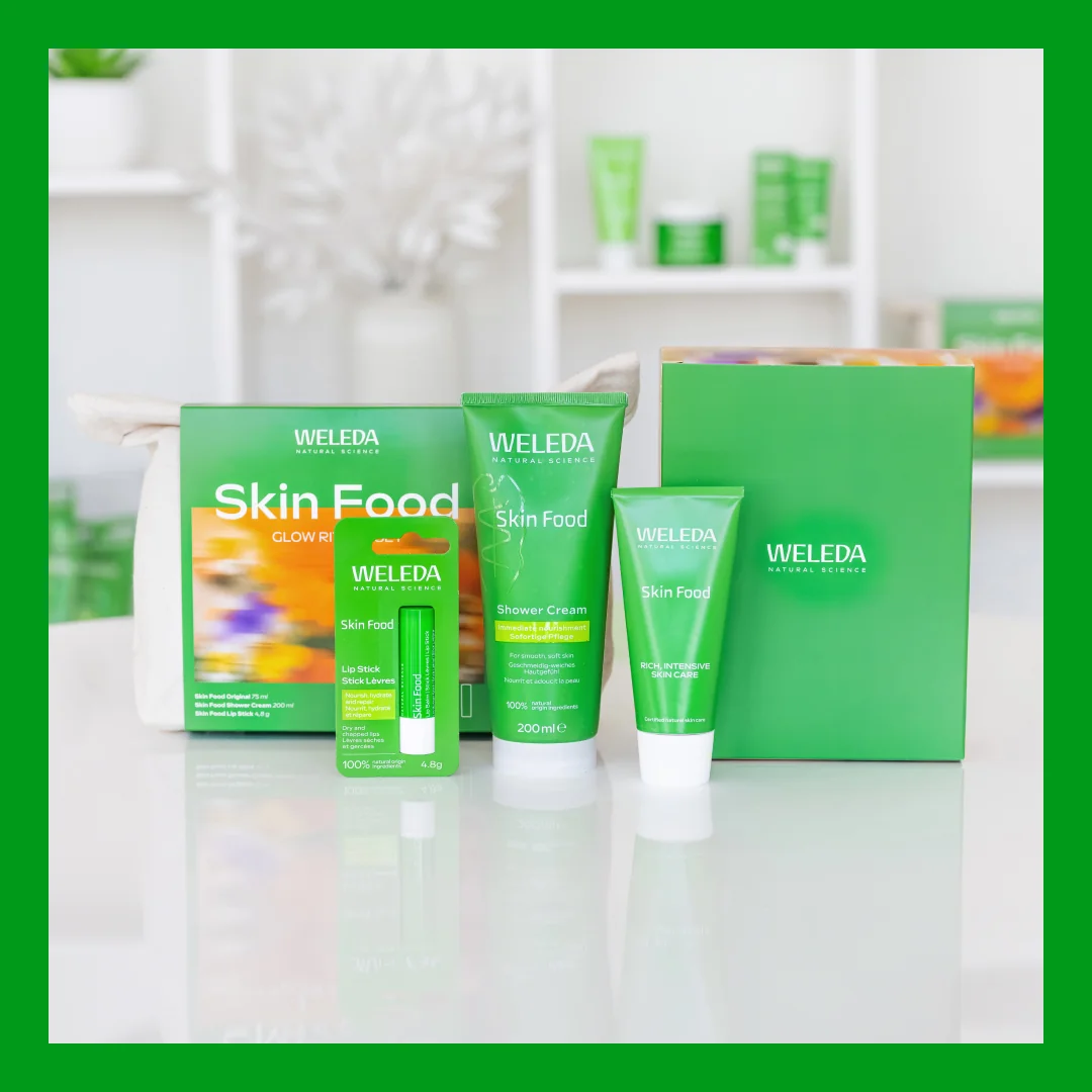 Weleda Skin Food Glow Ritual dárkový set 3 ks