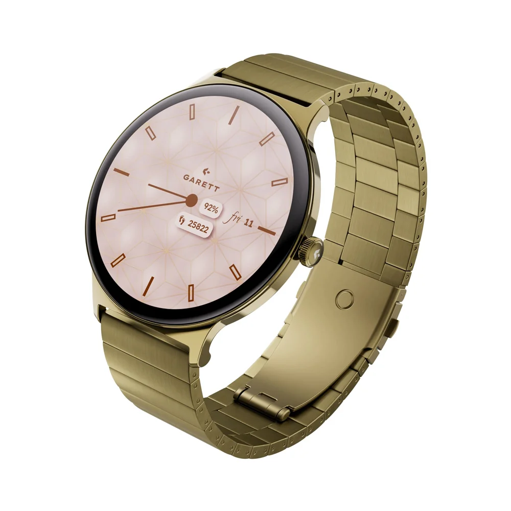 Garett Verona 2 chytré hodinky Gold Solid Steel