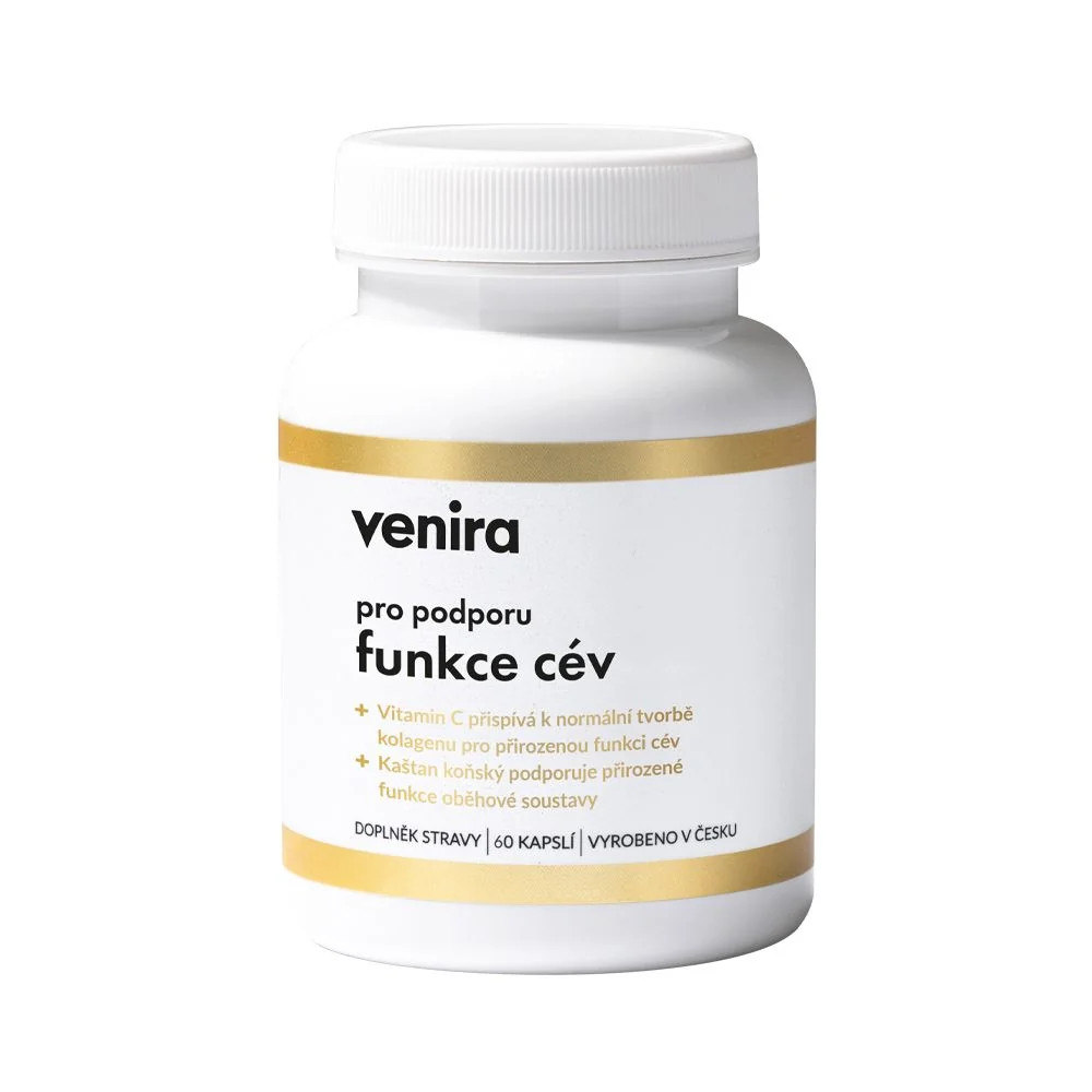 Venira Pro podporu funkce cév 60 kapslí