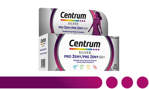 Centrum multivitamín pro ženy 50+. Vysoce kvalitní výživové složení, které ženám nad 50 let pomáhá žít svůj život naplno Centrum multivitamín pro ženy 50+. Vysoce kvalitní výživové složení, které ženám nad 50 let pomáhá žít svůj život naplno