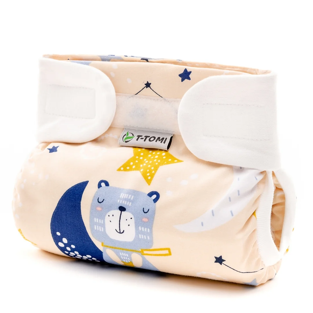 T-tomi Ortopedické abdukční kalhotky - suchý zip Night bears (5-9kg)