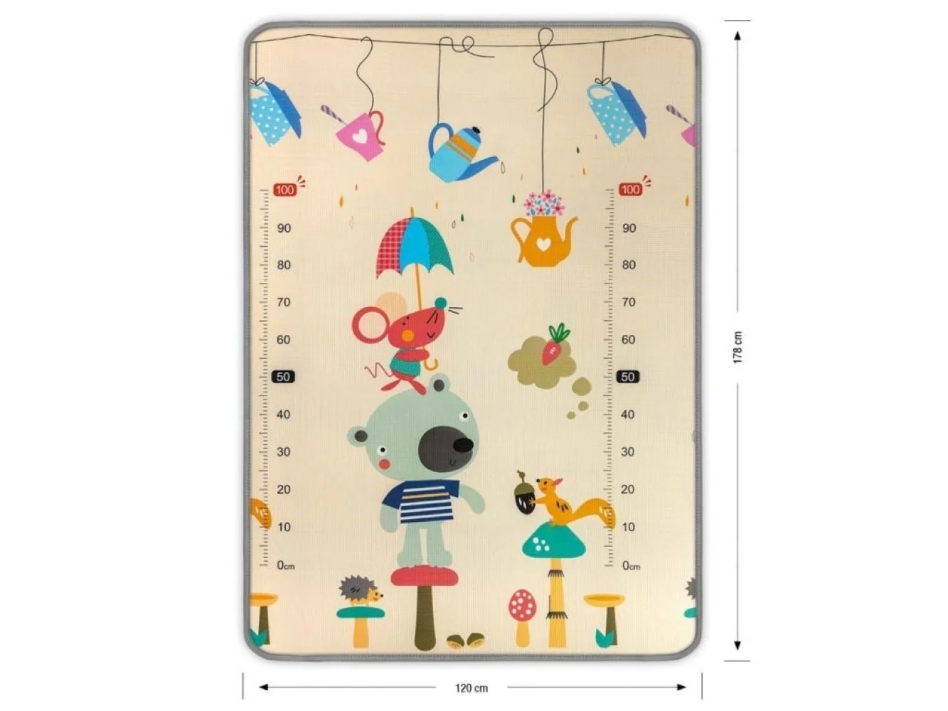 Milly Mally Pěnový koberec 180x120 cm Kinder Bear and Whales
