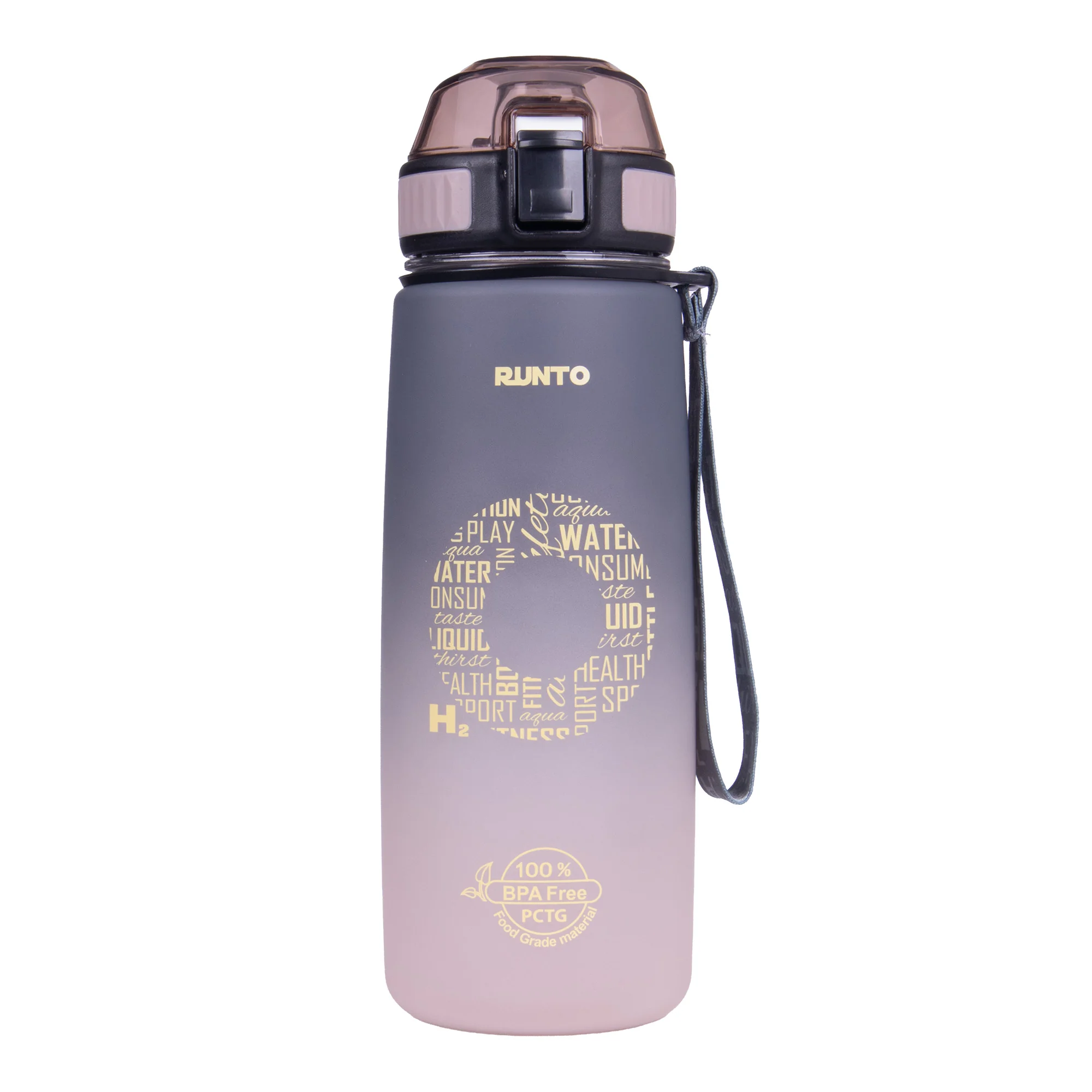 RUNTO Láhev AQUA-GO 800ml Brown 