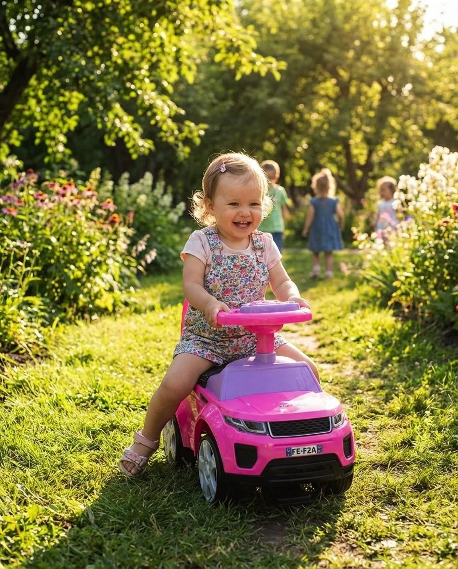 Baby Mix Dětské odrážedlo SUV  Prime růžové v kůži