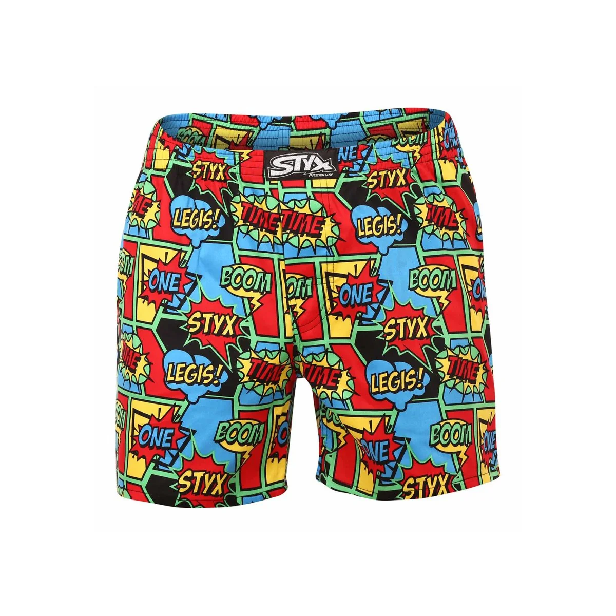 Styx Pánské trenky premium art klasická guma boom (AP955) M