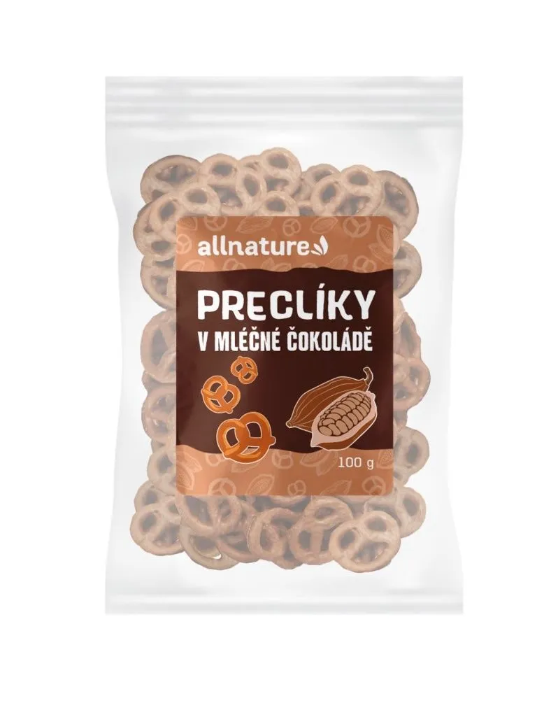 Allnature Preclíky v mléčné čokoládě 100 g