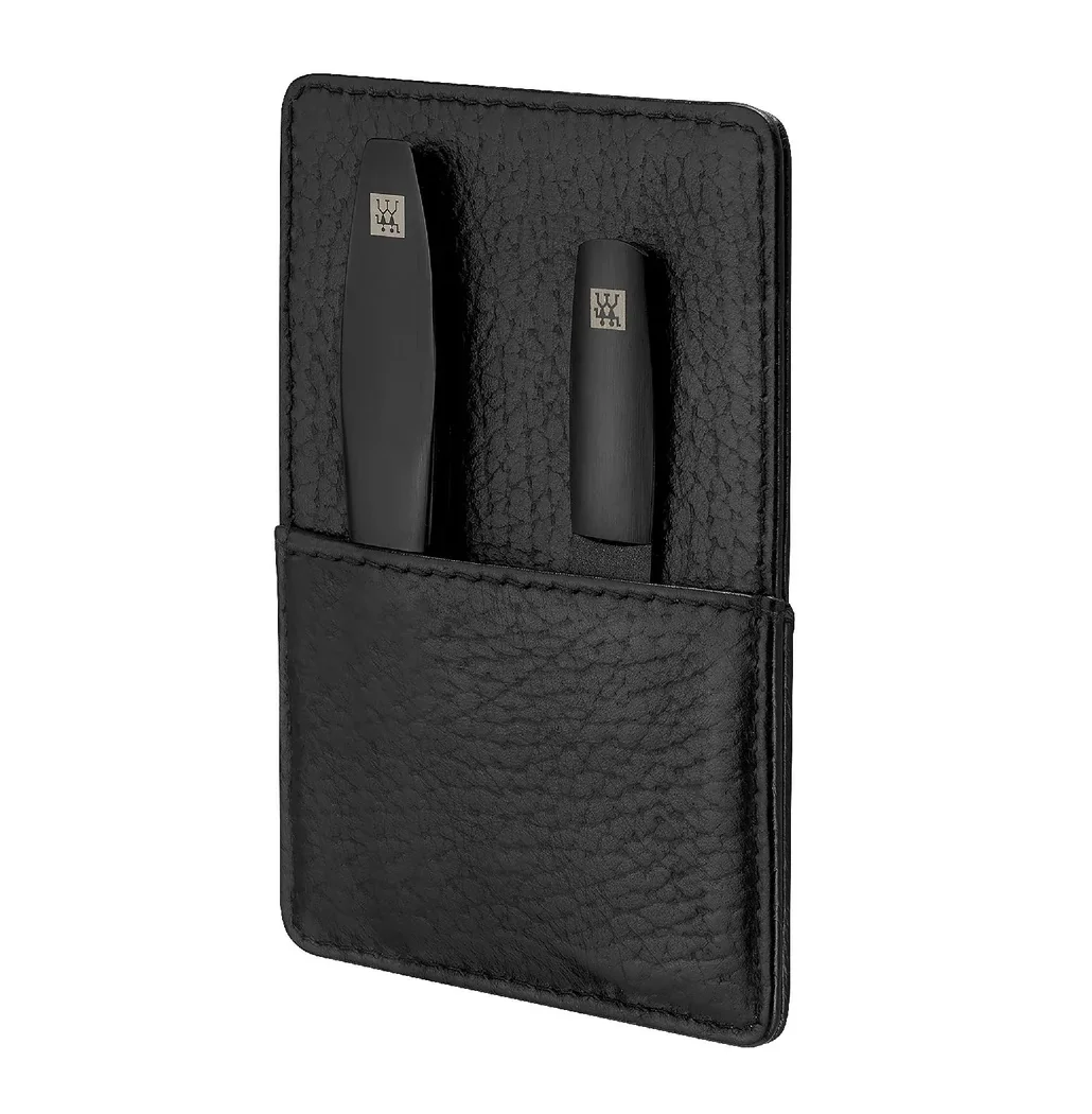 Zwilling Premium Manikúra 3 ks kůže černá