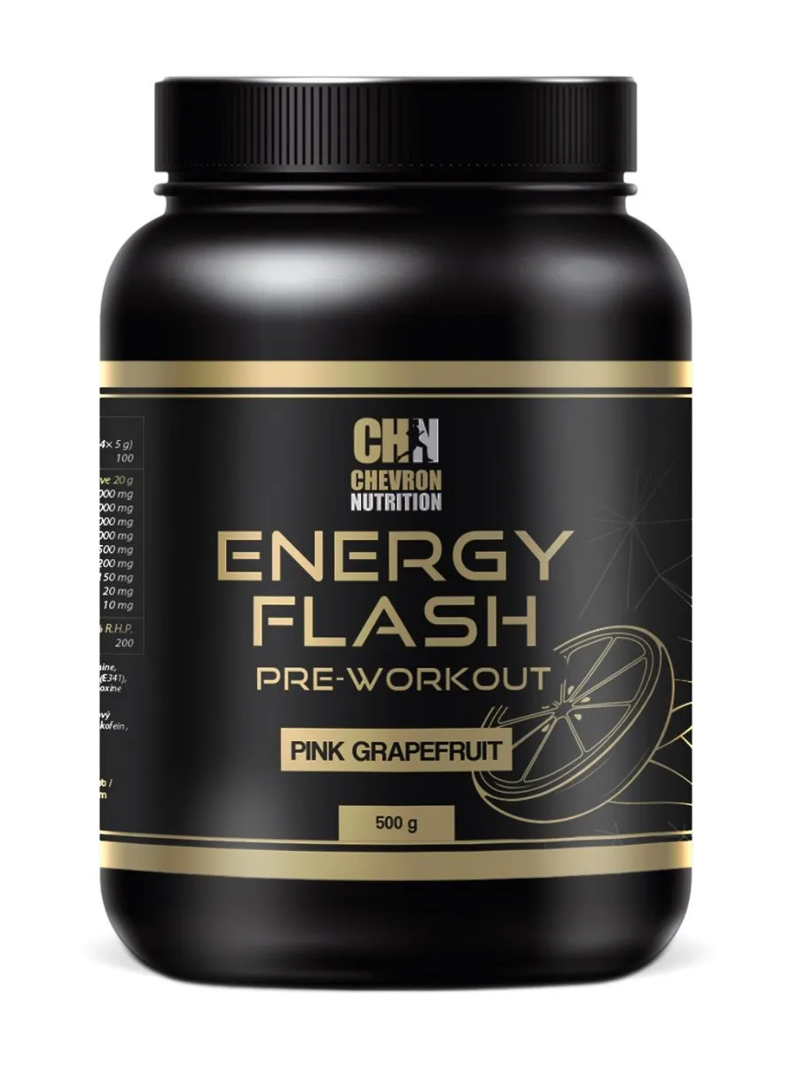 Chevron Nutrition Energy Flash Pre-workout Růžový grep